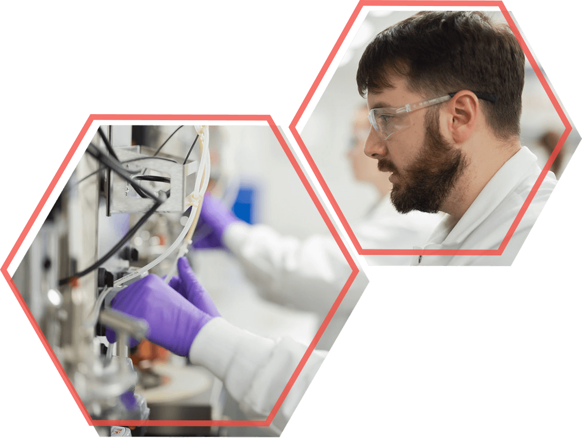 Scientist working in lab - Our Science Hero Image